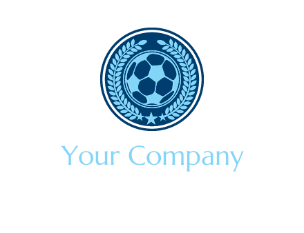 football in circle shield logo