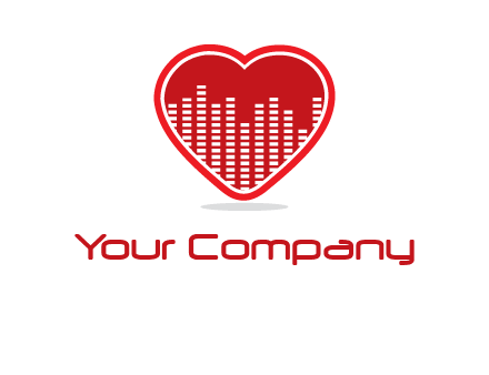 equalizer in heart logo