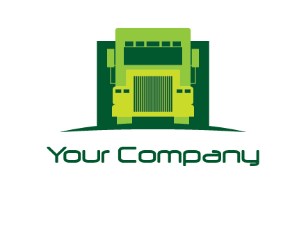 logistic transportatio truck logo