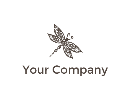 intricate mandala pattern on a dragonfly