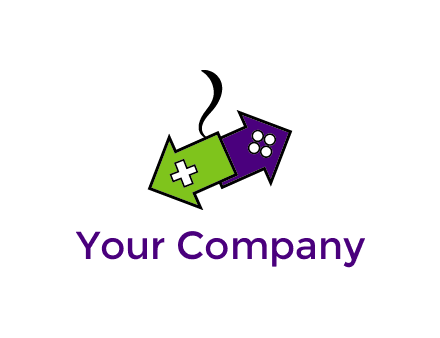 game controller shaped like arrows