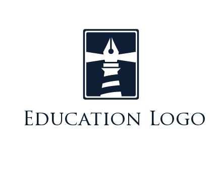 ink pen as lighthouse