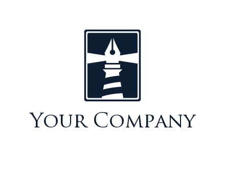 ink pen as lighthouse