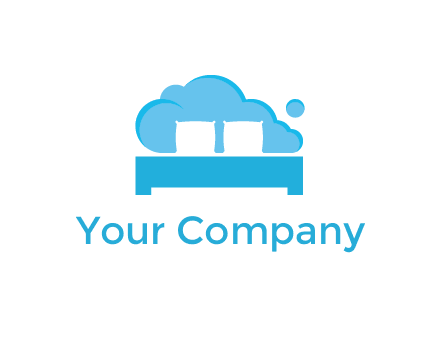 negative spacing pillows in cloud forming bed