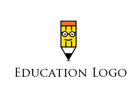 smile face on pencil 