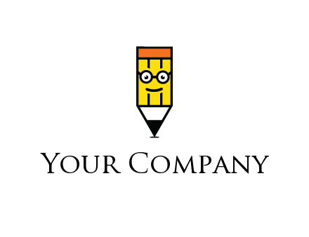 smile face on pencil 