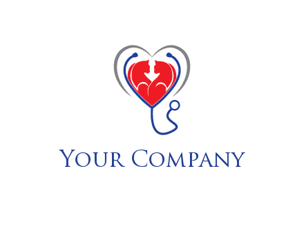heart and stethoscope dating logo