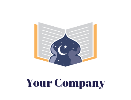 mosque with stars and moon in Quran