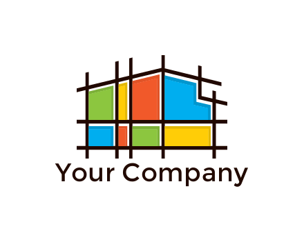 mosaic house in construction