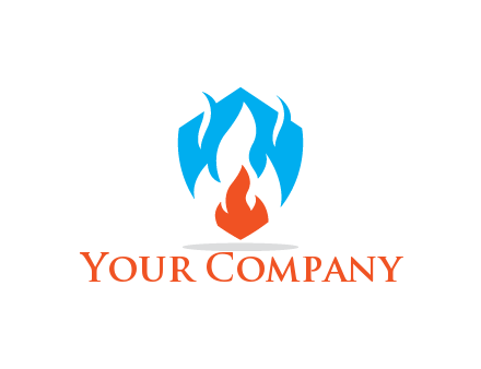 negative spacing fire in shield