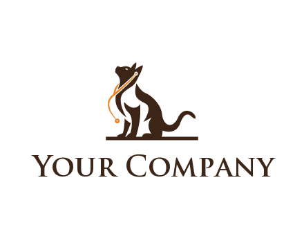 cat wearing stethoscope pet logo