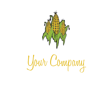 corn on cobs agriculture graphic