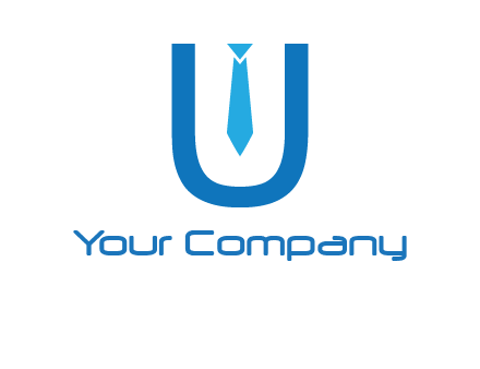 tie in the letter u logo