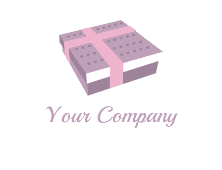 books wrapped with ribbon logo