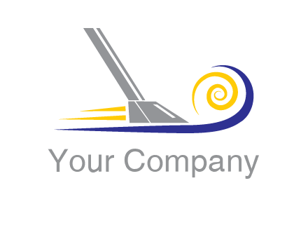 vacuum cleaner with swirl logo