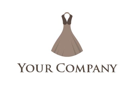 fashionable girl dress logo