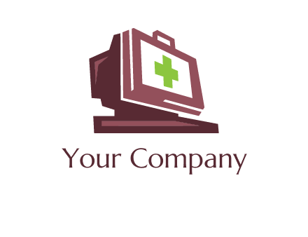 computer merged with medical beg logo