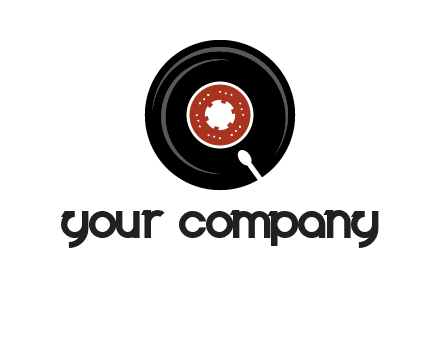 music disk on player logo