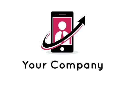 person in mobile icon