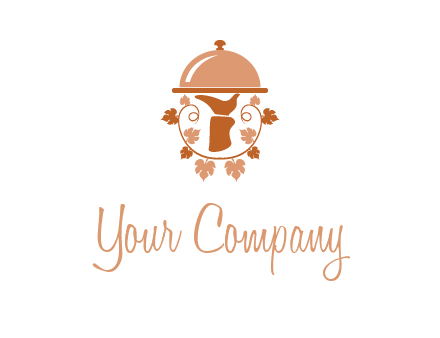 vines surrounding a hand holding a dish