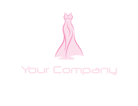 line art fashion dress logo