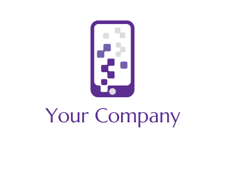 pixel mobile communication logo